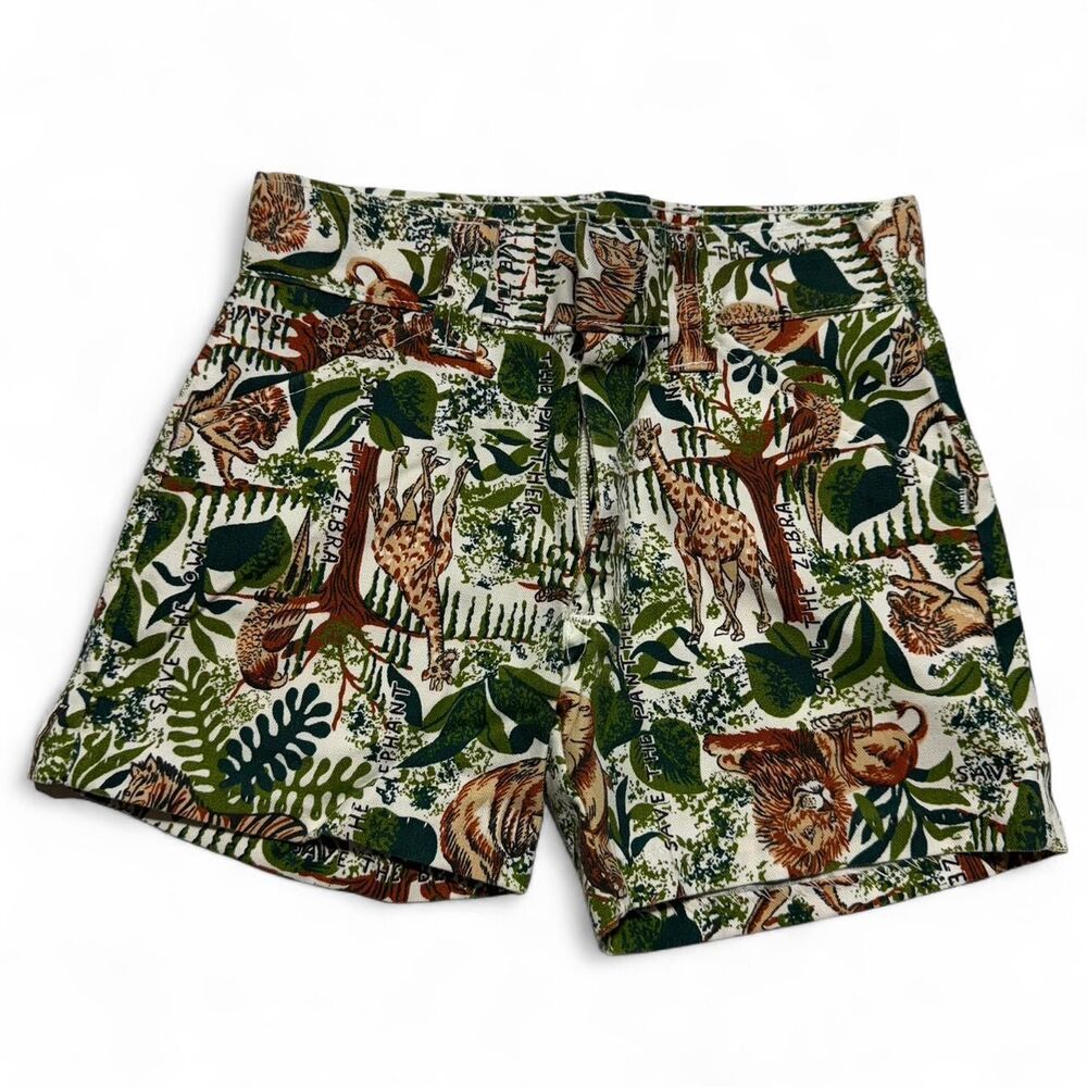 Vintage Billy the Kid Safari "Save the Animals" Novelty Shorts Size 6